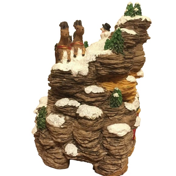 1998 Heritage Mint Ltd Santa in Sleigh Figurine Music Box 8 Christmas Songs - Picture 6 of 10